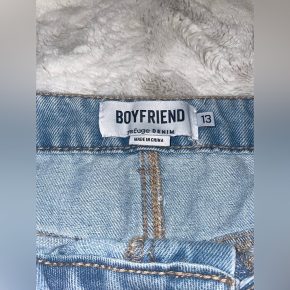 Refuge Denim Women Boyfriend Ripped Jeans Size 13 - Picture 4 of 5